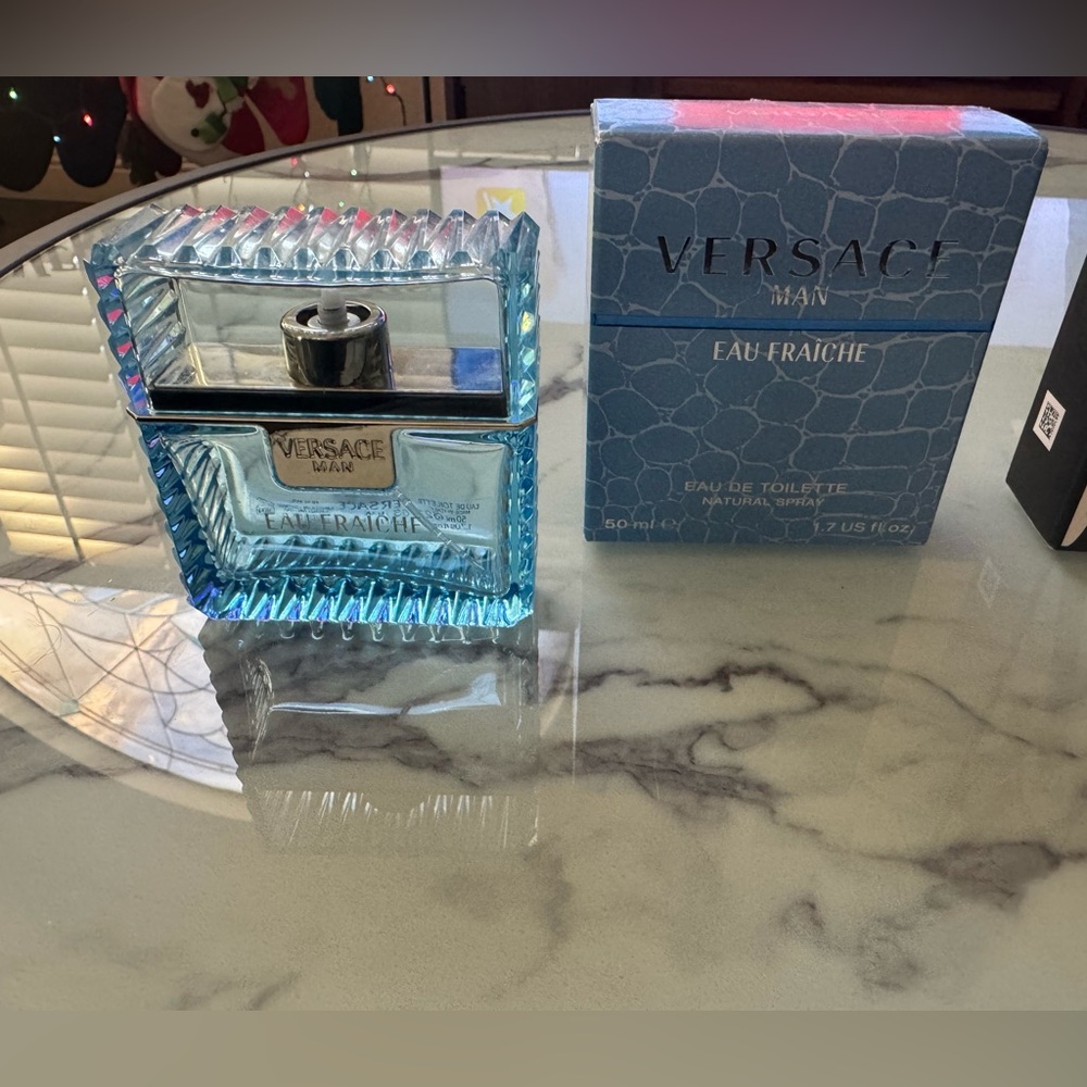 Empty Versace Bottle and Box
